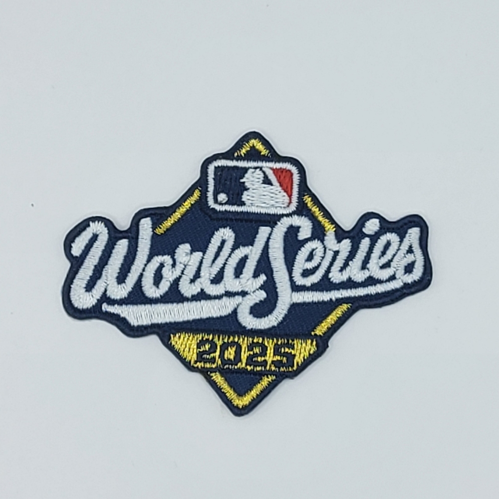 MLB 2025 World Series Patch Metallic Gold Iron On